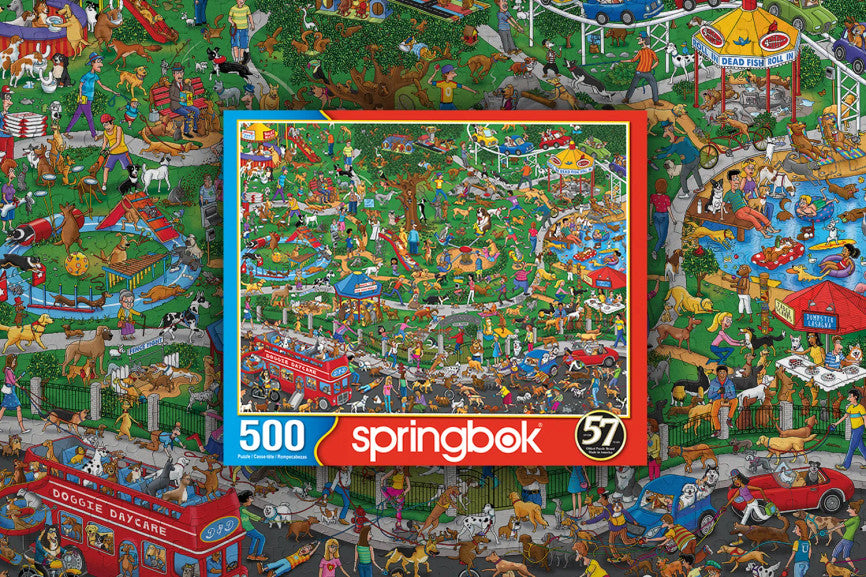 SPRGBK The Dog Park 500 Piece Puzzle