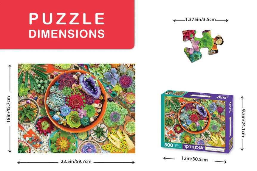 Succulent Garden 500 Piece Puzzle