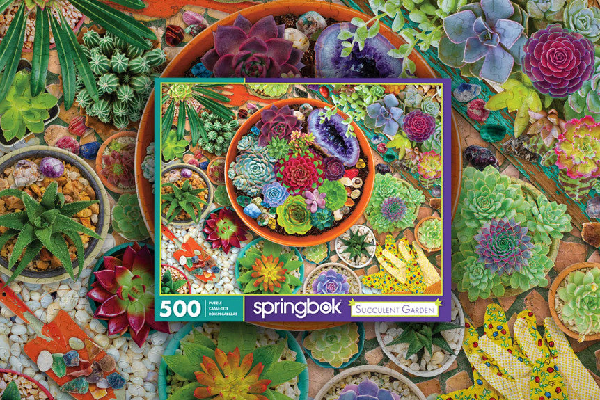 succulent garden puzzle Succulent Garden 500 Piece Jigsaw Puzzle Springbok