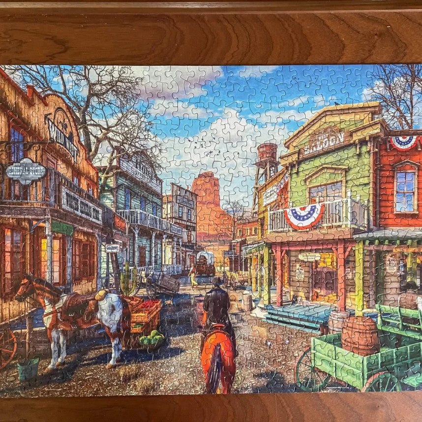 Old Western Town 500 Piece Puzzle