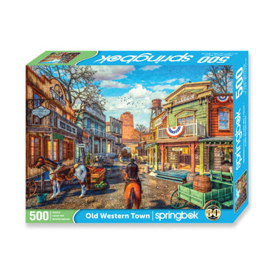 Old Western Town 500 Piece Puzzle