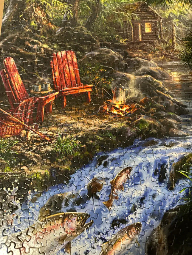 The Fishing Hole 500 Piece Puzzle