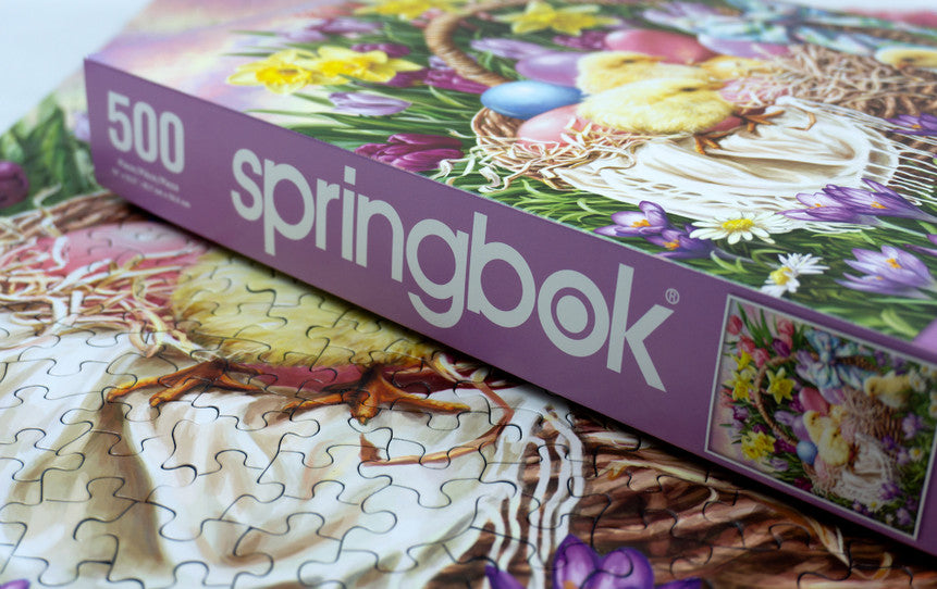 Basketful of Spring 500 Piece Puzzle