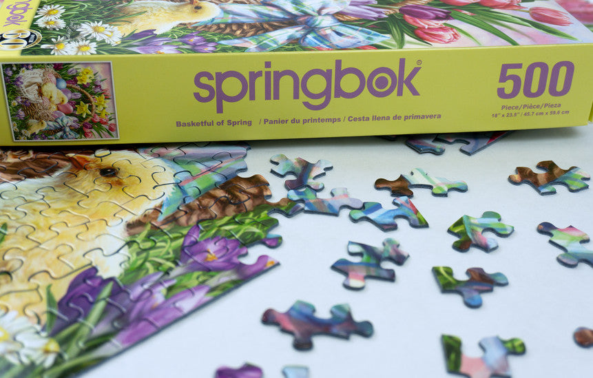 Basketful of Spring 500 Piece Puzzle
