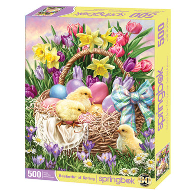 Basketful of Spring 500 Piece Puzzle