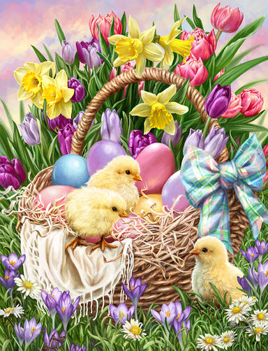 Basketful of Spring 500 Piece Puzzle