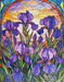 Stained Glass Iris 500 Piece Puzzle