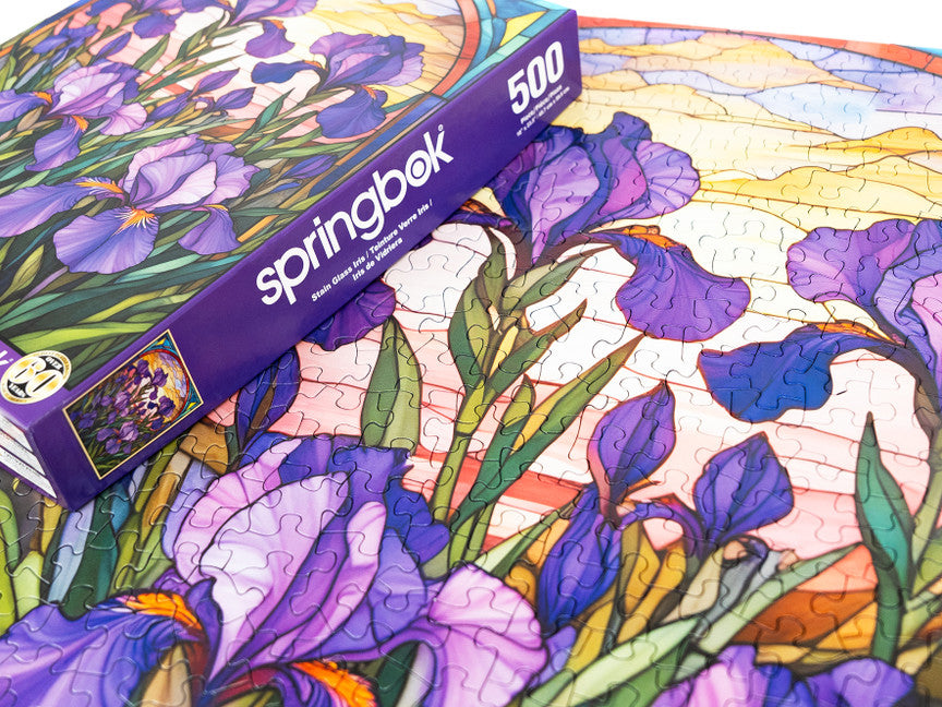 Stained Glass Iris 500 Piece Puzzle