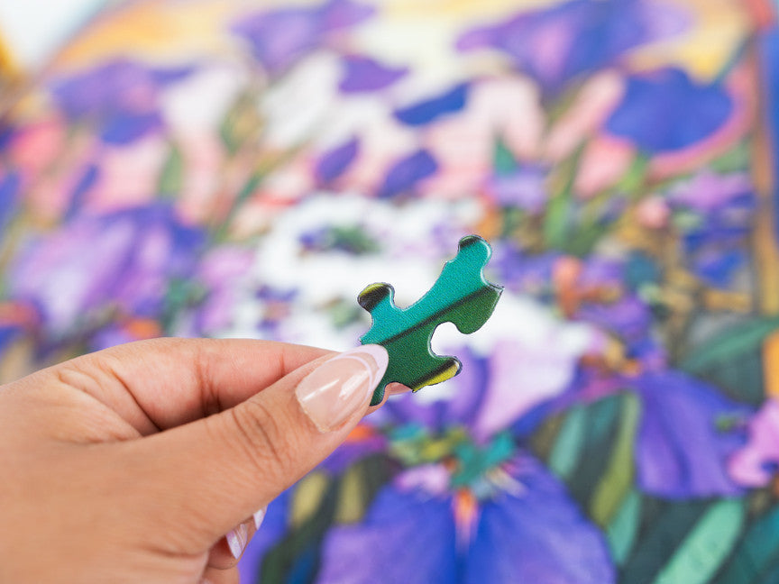 Stained Glass Iris 500 Piece Puzzle