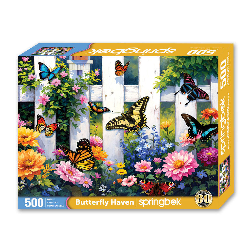Butterfly Haven 500 Piece Puzzle