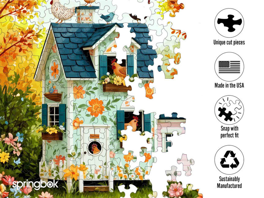 SPRGBK Hen House Hideaway 500 Piece Puzzle