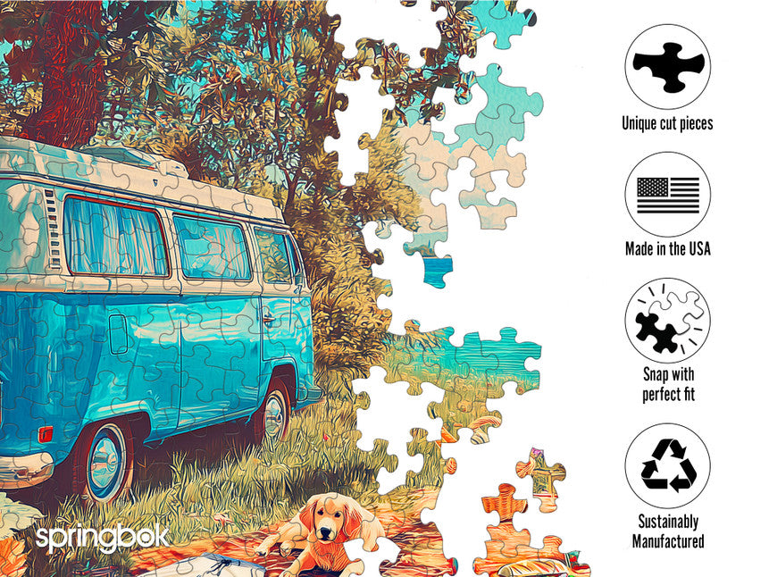 SPRGBK Lake Day Picnic 500 Piece Puzzle