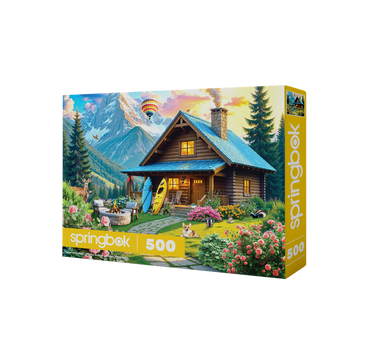SPRGBK Mountain Cabin Retreat 500 Piece Puzzle