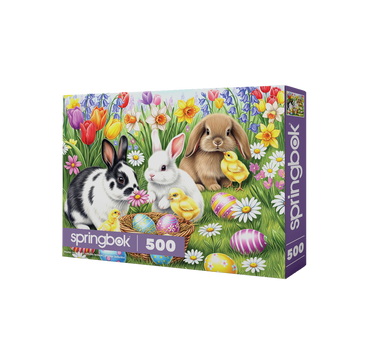 Three Easter Bunnies 500 Piece Puzzle