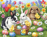 Three Easter Bunnies 500 Piece Puzzle