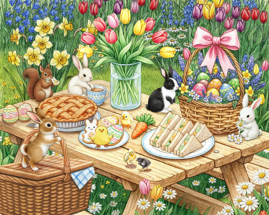 Easter Picnic 500 Piece Puzzle