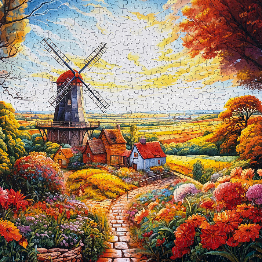 Windmill on The Farm 500 Piece Puzzle