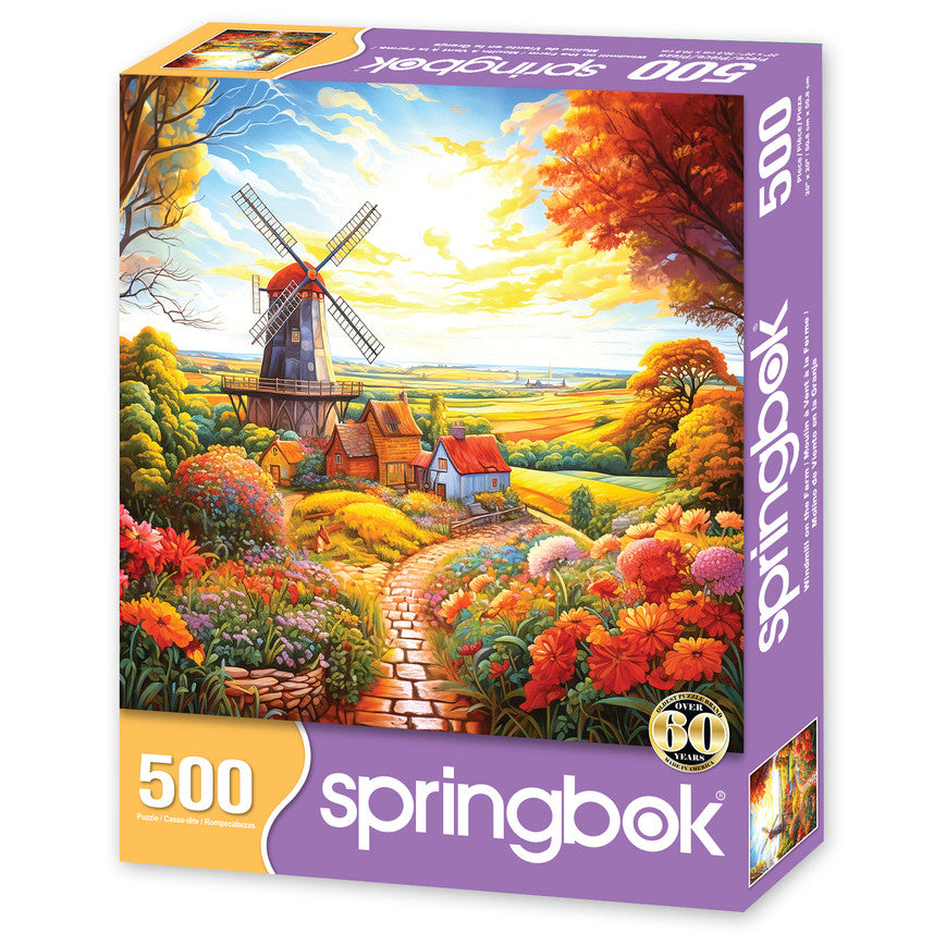 Windmill on The Farm 500 Piece Puzzle