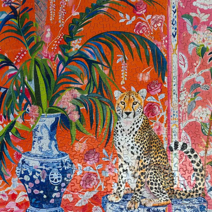 SPRGBK Cheetah and Ginger Jar 500 Piece Puzzle
