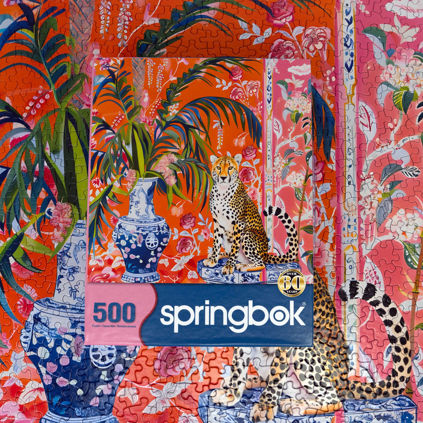 SPRGBK Cheetah and Ginger Jar 500 Piece Puzzle