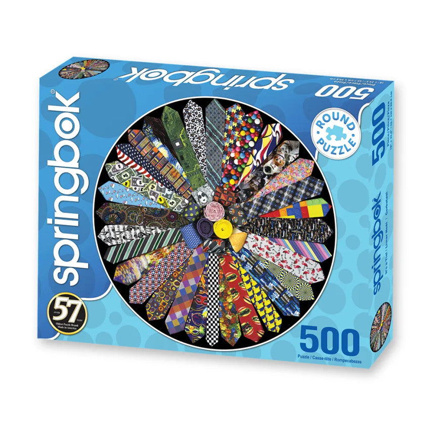 SPRGBK It's A Tie! 500 Piece Round Puzzle