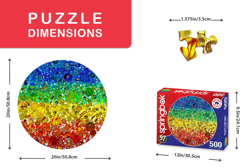 Illuminated Marbles 500 Piece Round Puzzle