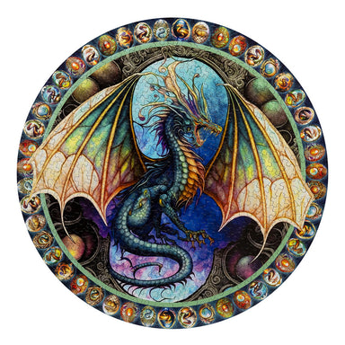 Dragon Heart 500 Piece Round Puzzle