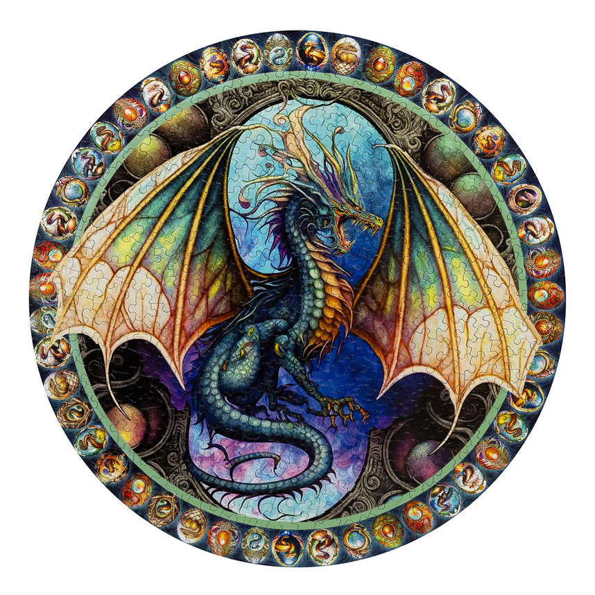 Dragon Heart 500 Piece Round Puzzle