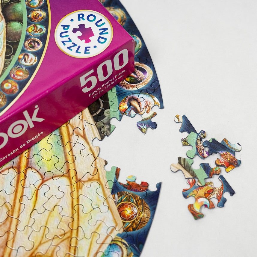 Dragon Heart 500 Piece Round Puzzle