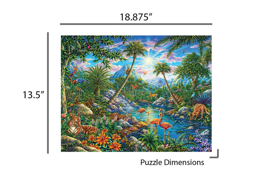 SPRGBK Discovery Island 100 Piece Puzzle