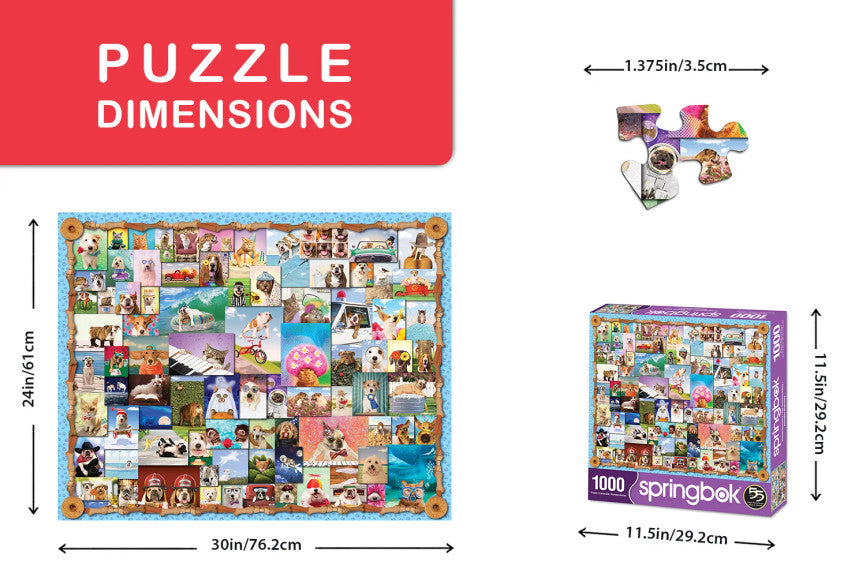 SPRGBK Animal Quackers 1000 Piece Puzzle