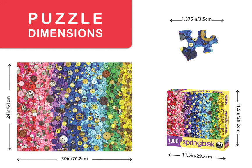 SPRGBK Bunches of Buttons 1000 Piece Puzzle