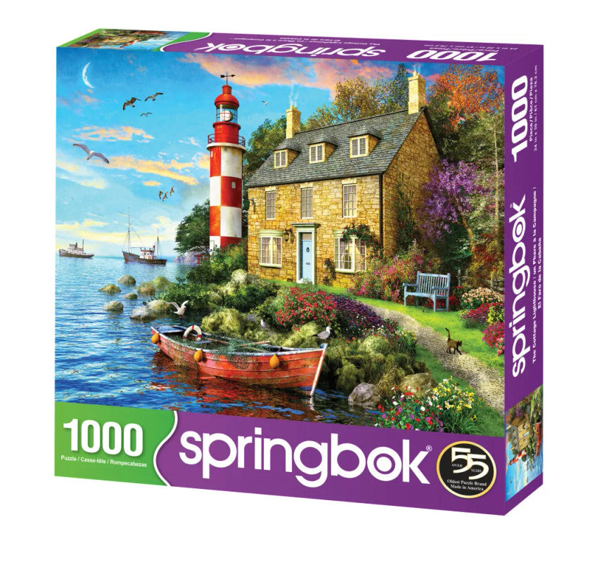 SPRGBK The Cottage Lighthouse 1000 Piece Puzzle