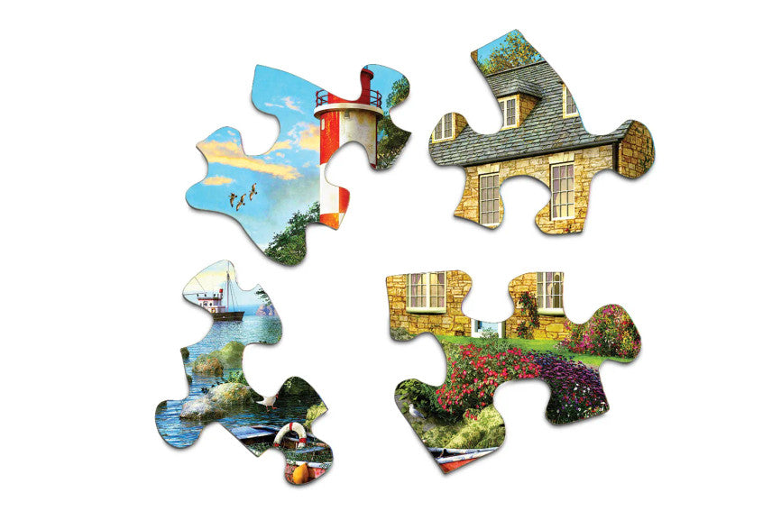 SPRGBK The Cottage Lighthouse 1000 Piece Puzzle