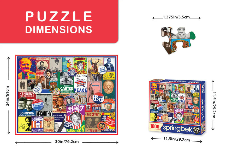 SPRGBK Poster Politics 1000 Piece Puzzle