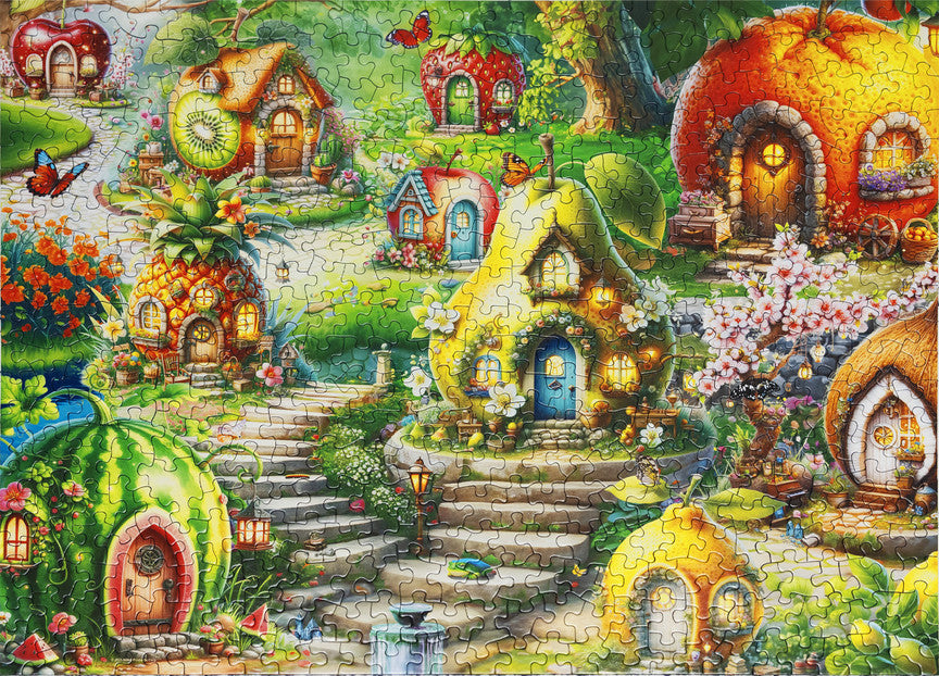 Fruitful Dream Village 500 Piece Puzzle