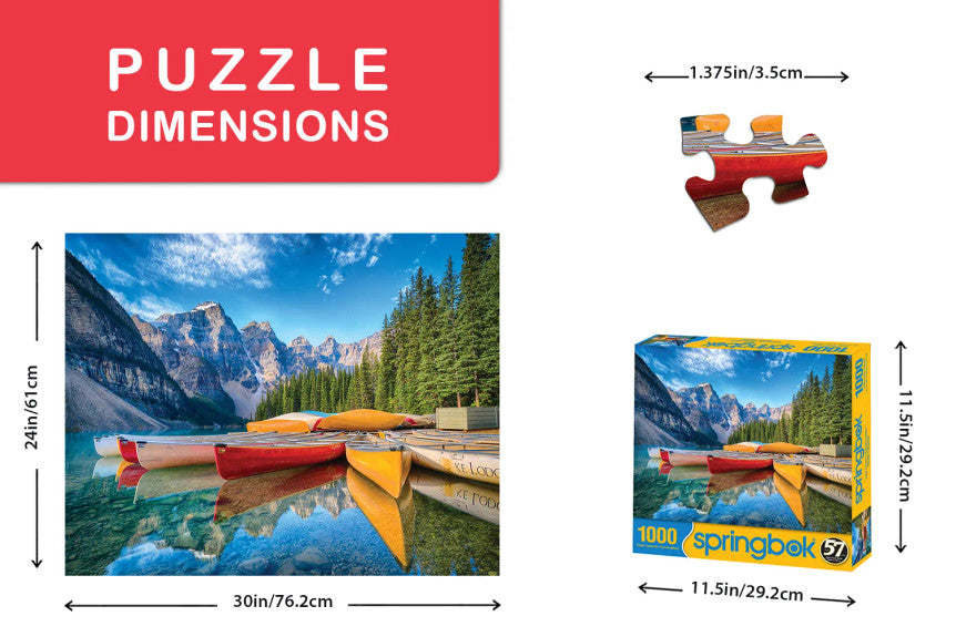 SPRGBK Calm Canoes 1000 Piece Puzzle