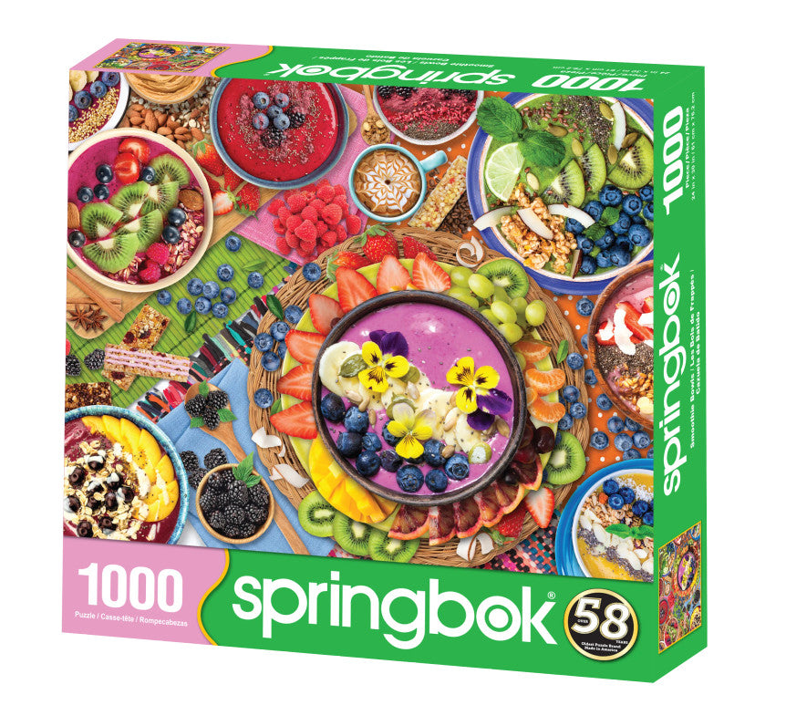 SPRGBK Smoothie Bowls 1000 Piece Puzzle