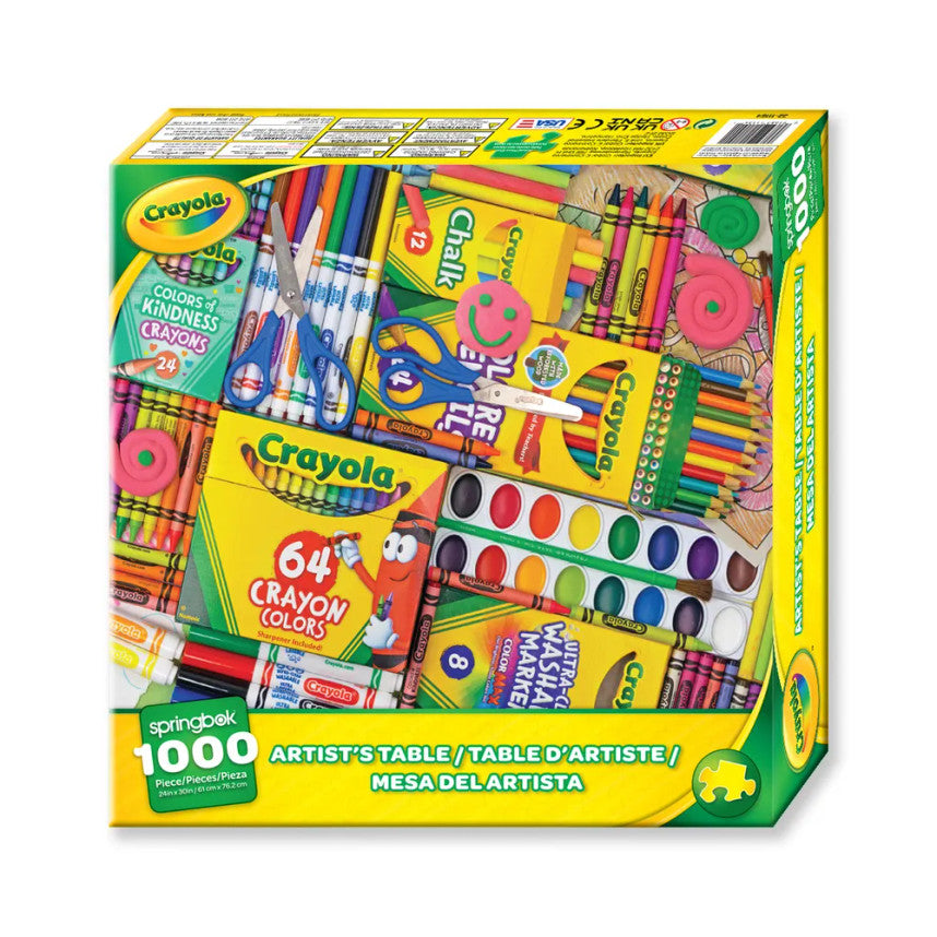 Crayola Artist's Table 1000 Piece Puzzle