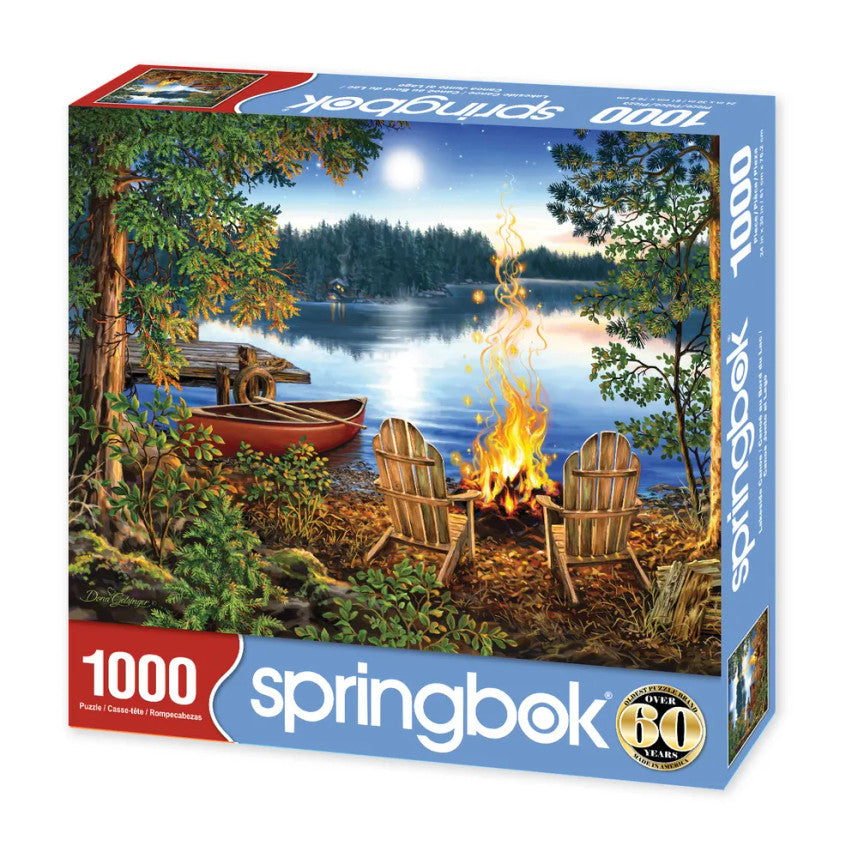 Lakeside Canoe 1000 Piece Puzzle
