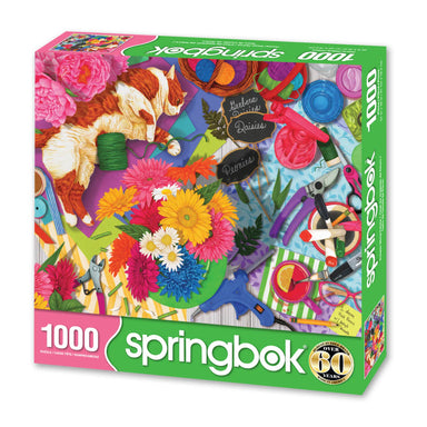 Flower Shop Feline 1000 Piece Puzzle
