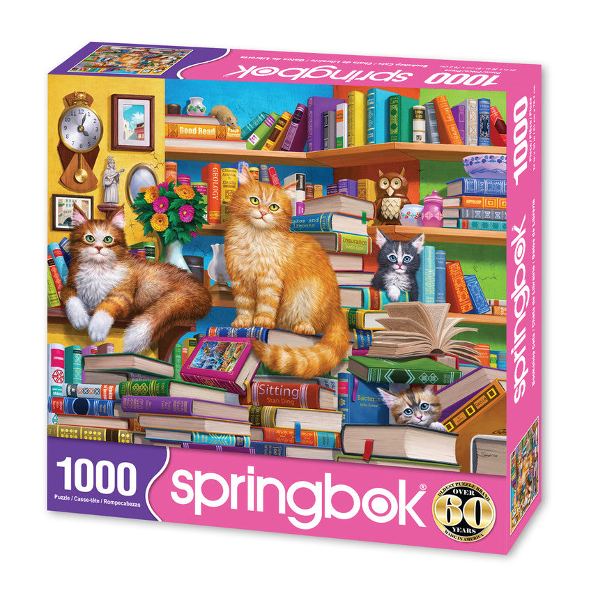 Bookshop Cats 1000 Piece Puzzle