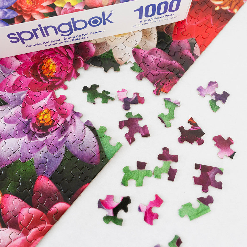 Colorful Koi Pond 1000 Piece Puzzle
