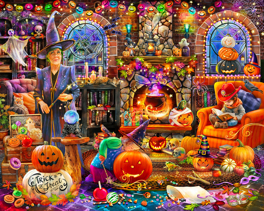 Grandma's Halloween Party 1000 Piece Puzzle
