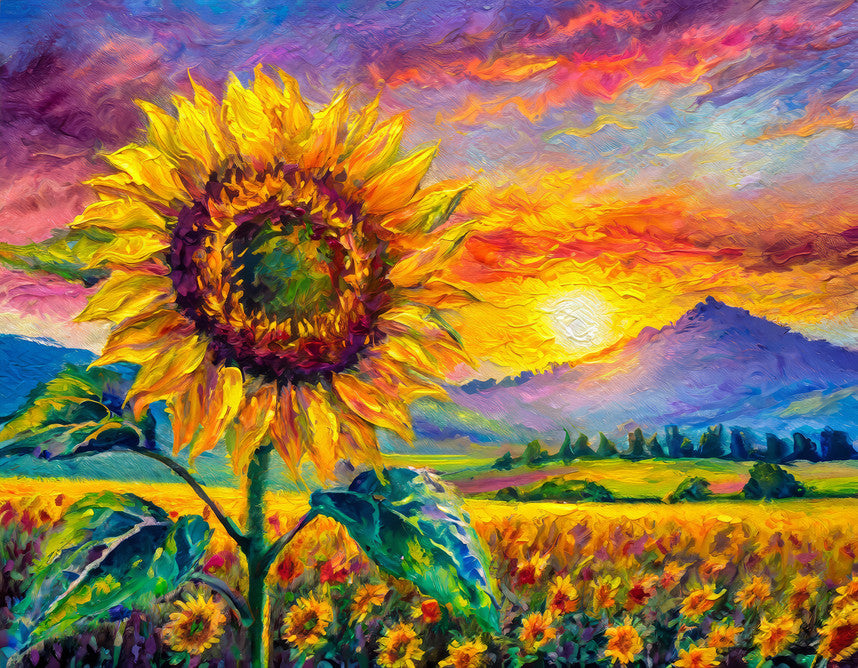 Sunflower Sunset 1000 Piece Puzzle