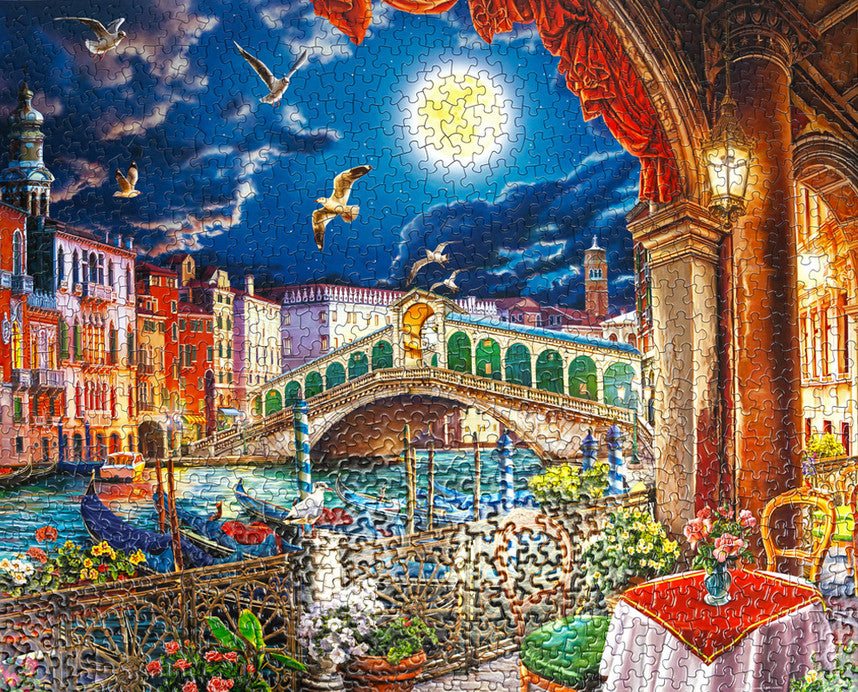 Evening Cafe In Venice 1000 Piece Puzzle