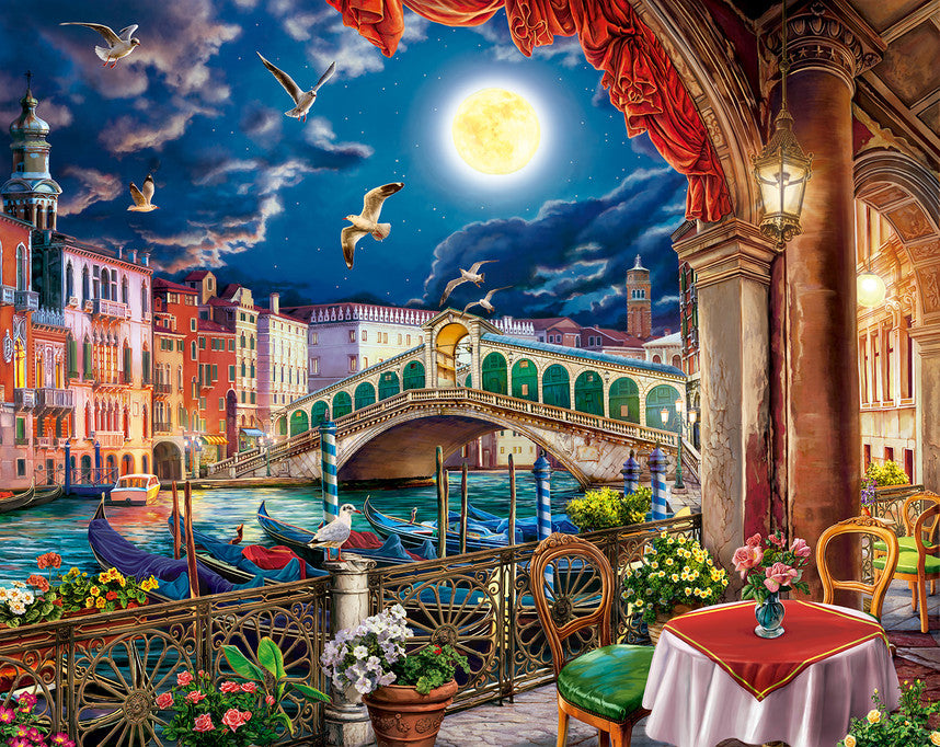 Evening Cafe In Venice 1000 Piece Puzzle