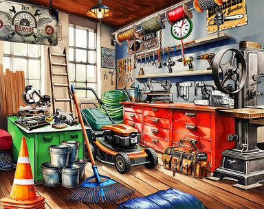 Tool Man's Garage 1000 Piece Puzzle