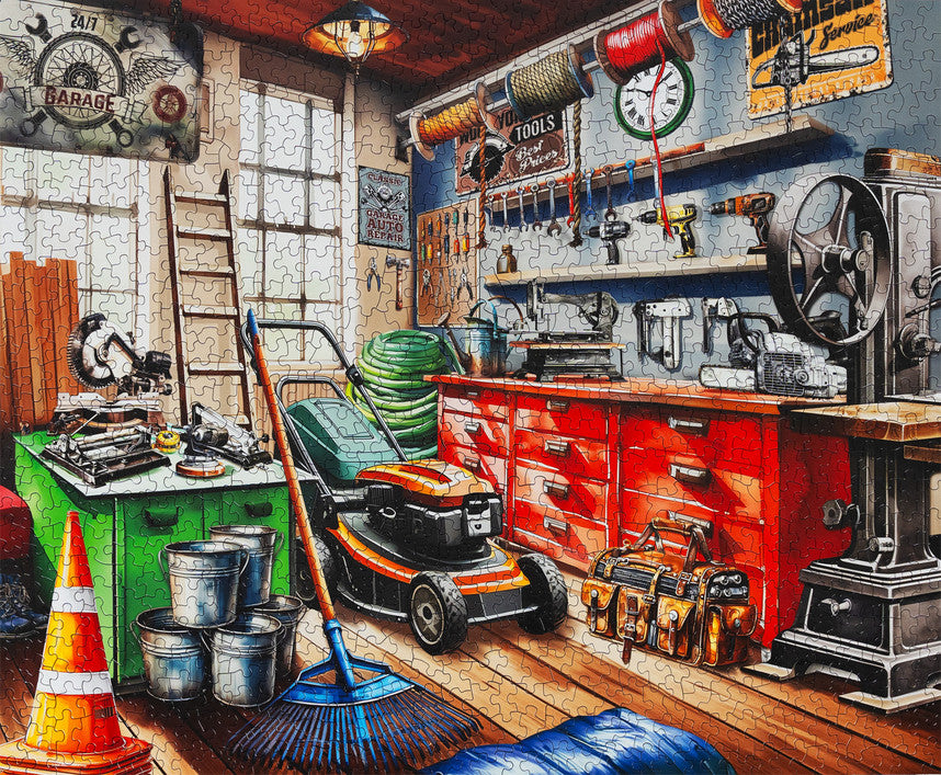 Tool Man's Garage 1000 Piece Puzzle