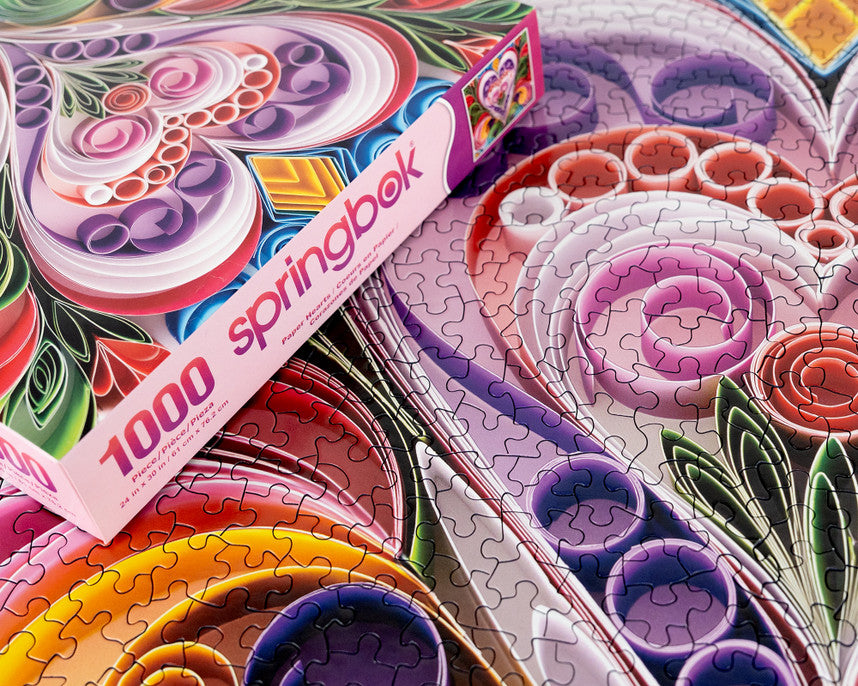 Paper Hearts 1000 Piece Puzzle
